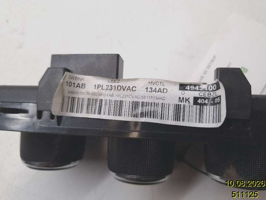 Varmeapparat betjening til Jeep Compass 2012-2016 (Type I, Fase 2) (JEEP|P55111134AD|11134MK20590530|)
