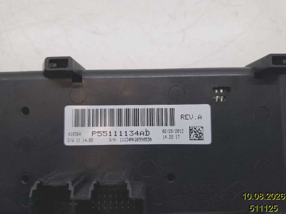 Varmeapparat betjening til Jeep Compass 2012-2016 (Type I, Fase 2) (JEEP|P55111134AD|11134MK20590530|)