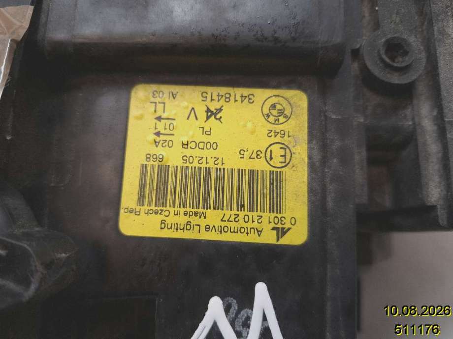 Frontlykt venstre xenon til BMW X3 2003-2006 (Fase 1) (E83) (E83) (BMW|63 12 3 418 411|0 301 210 277|3418415)