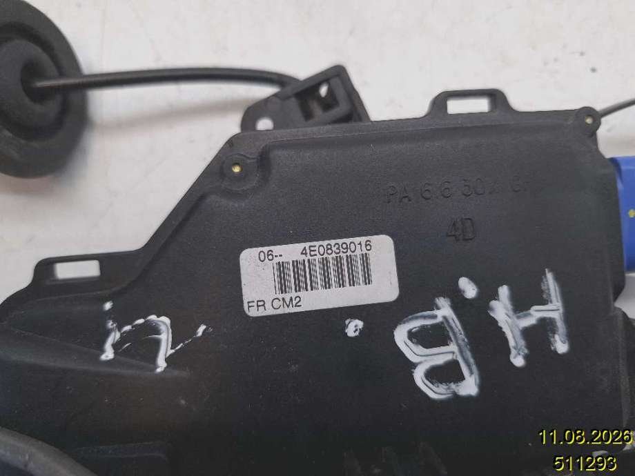 Låsekasse høyre bak til Audi A8 2003-2010 (Type II)  (AUDI|4E0 839 016|)