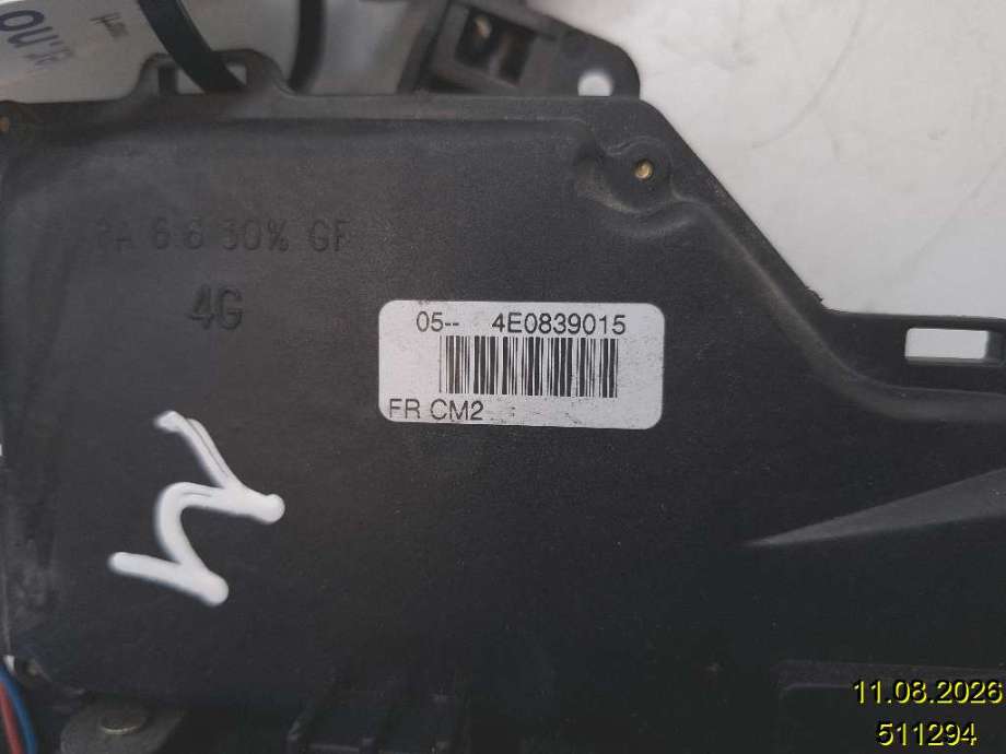 Låsekasse venstre bak til Audi A8 2003-2010 (Type II) (AUDI|4E0 839 015|)