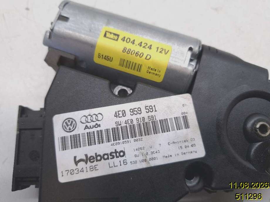 Takluke motor til Audi A8 2003-2010 (Type II)  (AUDI|4E0 959 591|1703418E|)