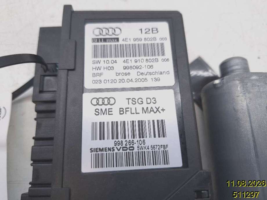 Ruteheis høyre foran til Audi A8 2003-2010 (Type II)  (AUDI|4E1 959 802 B|998092-106|)