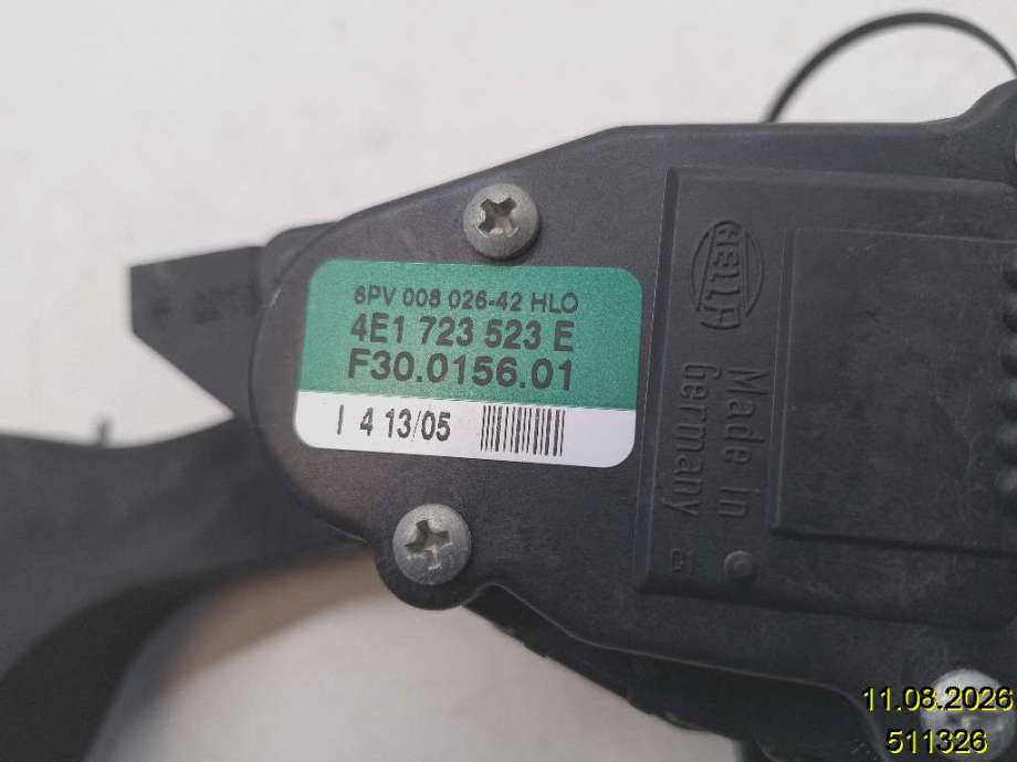 Pedal gass til Audi A8 2003-2010 (Type II) (AUDI|4E1 723 523 E|6PV 008 026-42|F30.0156.01)