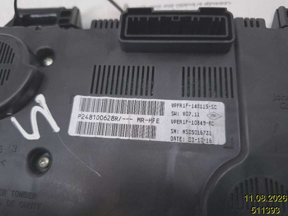 Instrumentpanel til Renault Kadjar 2015-->> (RENAULT|248100628R|VPR1F-10849-MC|)