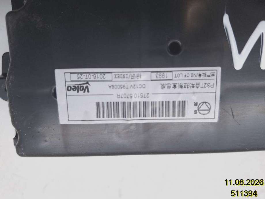 Varmeapparat betjening til Renault Kadjar 2015-->>  (RENAULT|275105707R|T95006A|)