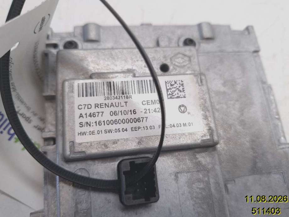 Instrument kjørecomputer til Renault Kadjar 2015-->>  (RENAULT|280342118R|A14677|)
