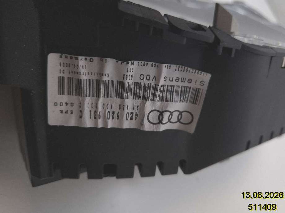 Instrumentpanel til Audi A8 2003-2010 (Type II) (AUDI|4E0 920 931 C|110080108087|)