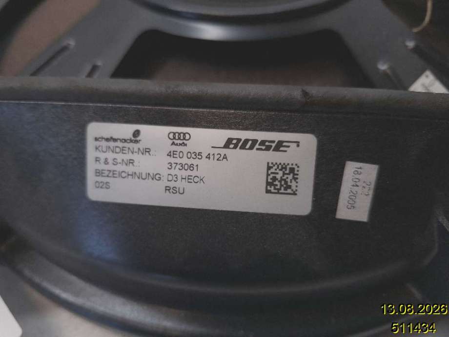 Bilstereo høyttaler til Audi A8 2003-2010 (Type II)  (AUDI|4E0 035 412 A|373061|)