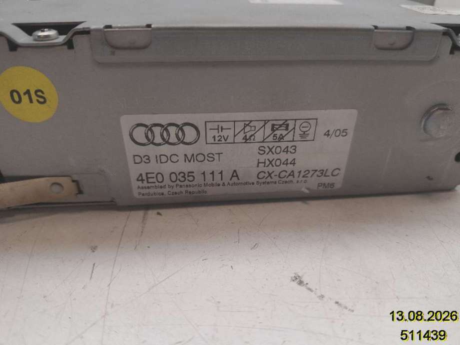 Bilstereo CD-veksler til Audi A8 2003-2010 (Type II) (AUDI|4E0 057 111 EX|CX-CA1273LC|4E0 035 111 A)