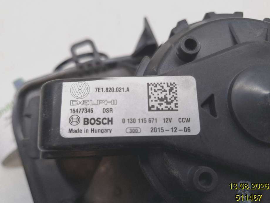 Varmeapparat motor til VW Transporter / Caravelle 2015-2019 (T6) (T6) (VOLKSWAGEN|7E1.820..021.A|0 130 115 671|16477346)