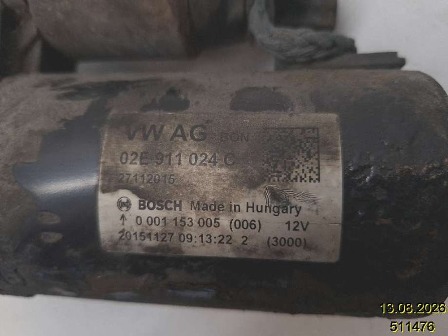 Starter diesel til VW Transporter / Caravelle 2015-2019 (T6) (T6) (VOLKSWAGEN|02E 911 024 C|0 001 153 005|)