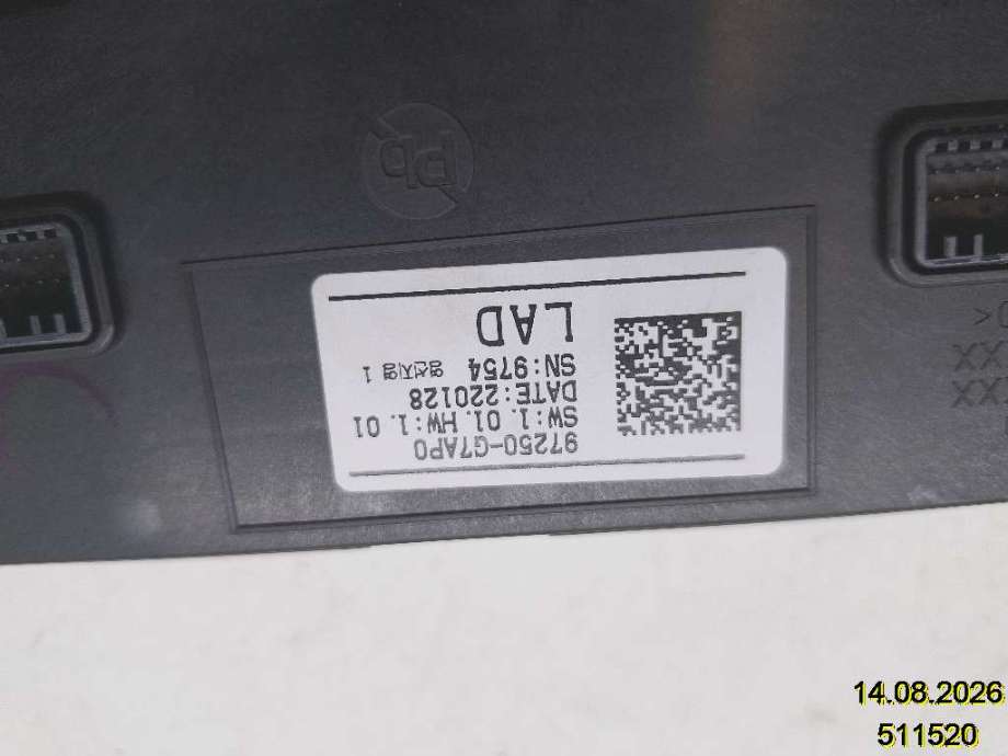 Varmeapparat betjening til Hyundai Ioniq Electric 2019-->> (Fase 2) (HYUNDAI|97250-G7AP0|9754|)