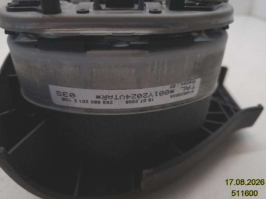 Airbag rattpute til VW Caddy 2004-2010 (Type III, Fase 1)  (VOLKSWAGEN|2K0 880 201 E|61982050A|)