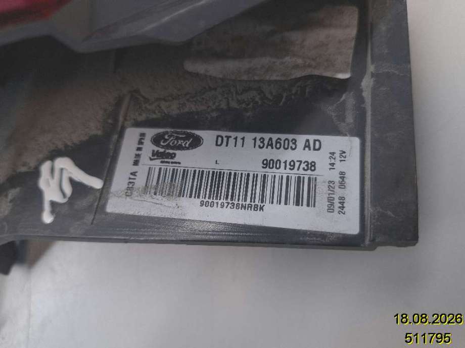 Baklykt venstre til Ford Transit Connect 2018-->> Type II, Fase 2  (FORD|DT11-13A603-AD|90019738|)