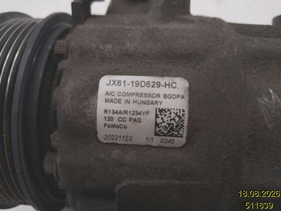 Aircondition kompressor til Ford Transit Connect 2018-->> Type II, Fase 2 (FORD|JX61-19D629-HC|)