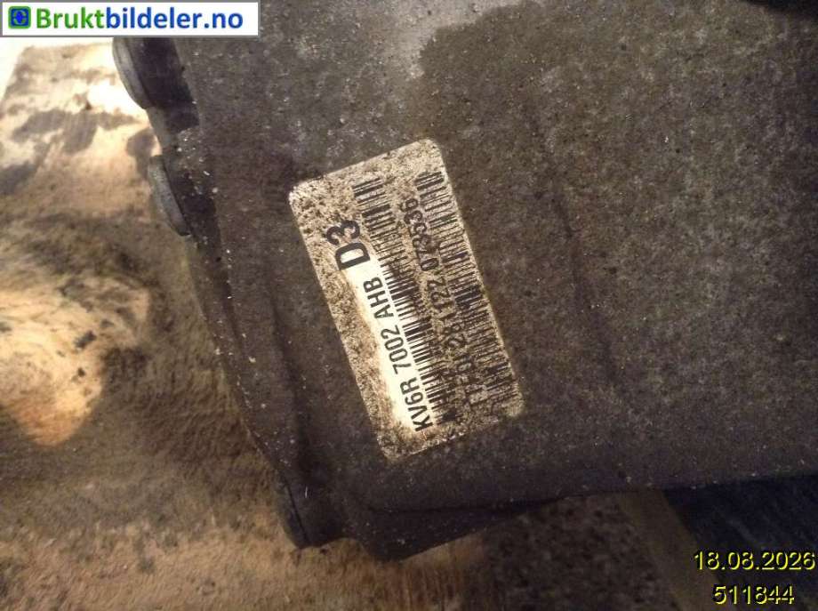 Girkasse manuell 6-trinn til Ford Transit Connect 2018-->> Type II, Fase 2  (FORD|KV6R-7002-AHB|B6|)