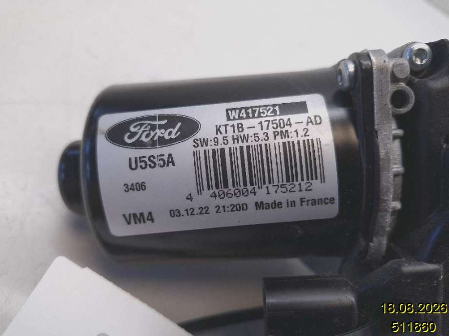 Viskermotor frontrute til Ford Transit Connect 2018-->> Type II, Fase 2  (FORD|KT18-17504-AD|W417521|)