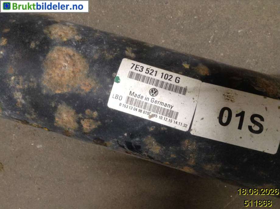 Mellomaksel til VW Transporter / Caravelle 2015-2019 (T6) (T6) (VOLKSWAGEN|7E3 521 102 G||7E0 521 101 C)