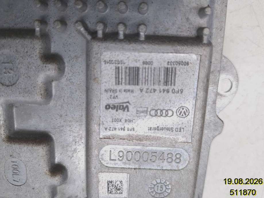 Styreenhet xenon/ballast til VW e-Golf 2014-2017 (Fase 1) (VOLKSWAGEN|5F0 941 472 A|90050333|)