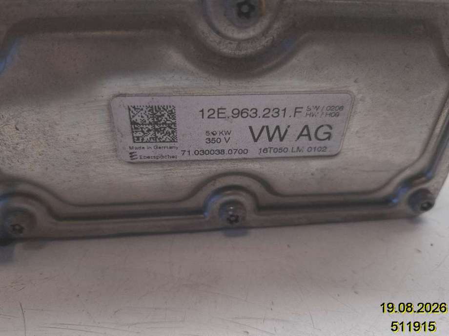 Motorvarmer elektrisk til VW e-Golf 2014-2017 (Fase 1)  (VOLKSWAGEN|12E 963 231 F|71.030038.0700|)