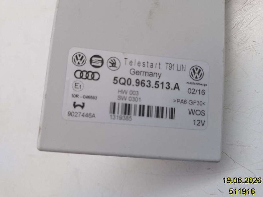 Bensinvarmer til VW e-Golf 2014-2017 (Fase 1)  (VOLKSWAGEN|5Q0 963 513 A|9027446A|)