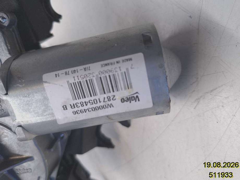 Viskermotor bakrute til Renault Clio 2012-2016 (Type IV, Fase 1)  (RENAULT|287105483R|W000034936|)