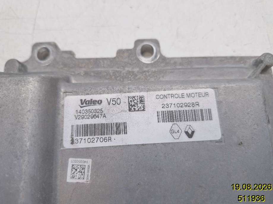 Styreenhet motor til Renault Clio 2012-2016 (Type IV, Fase 1) (237102928R|140350325|)