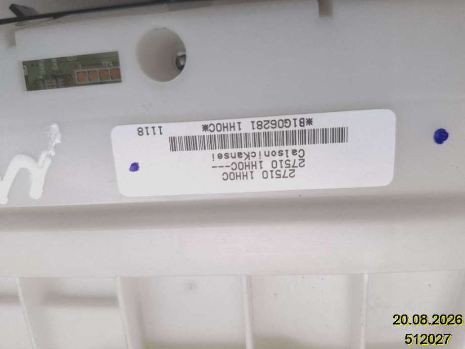 Varmeapparat betjening til Nissan Micra 2011-2017 (K13) (K13) (NISSAN|27510-1HH0C|B1G06281 1HH0C|)