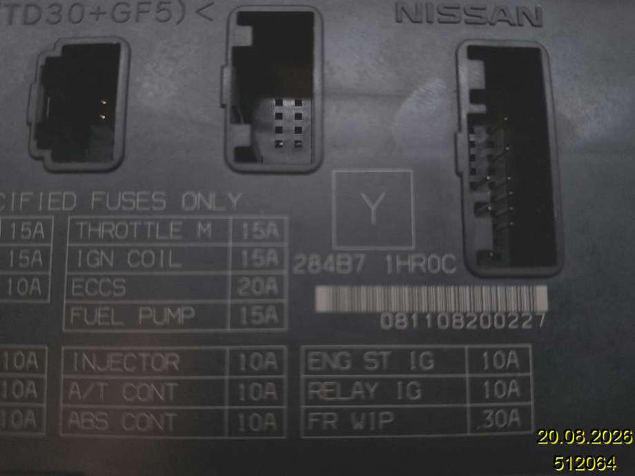 Sikringsboks til Nissan Micra 2011-2017 (K13) (K13) (NISSAN|284B7-1HR0C|081108200227|)