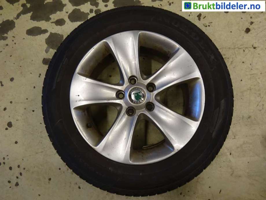 Hjulsett aluminium sommer til Škoda Yeti 2009-2013 (Fase 1)  (SKODA|NORDEXX|7JX16 ET45 5X112|3T0 601 025 N)