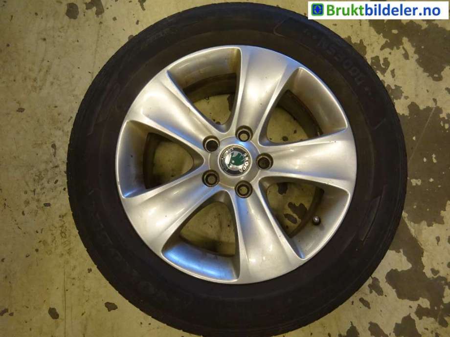 Hjulsett aluminium sommer til Škoda Yeti 2009-2013 (Fase 1)  (SKODA|NORDEXX|7JX16 ET45 5X112|3T0 601 025 N)