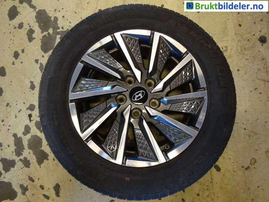 Hjulsett aluminium sommer til Hyundai Ioniq Electric 2019-->> (Fase 2) (HYUNDAI|MICHELIN|6JX16 ET50 5X114.3|52910-G7700)