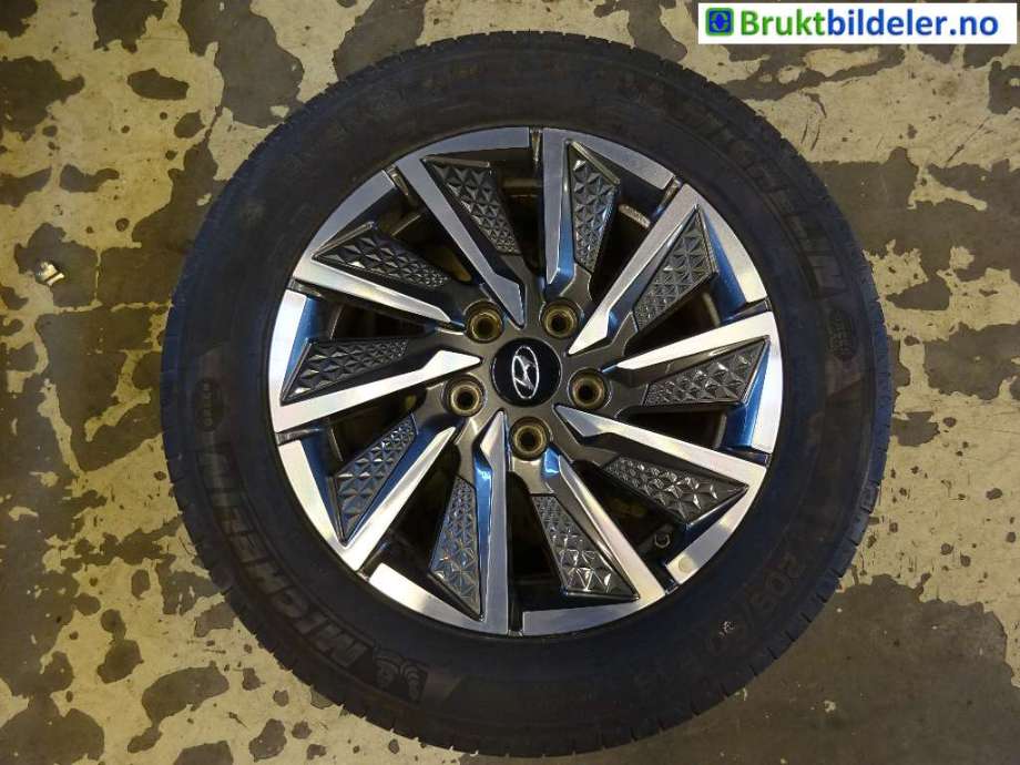 Hjulsett aluminium sommer til Hyundai Ioniq Electric 2019-->> (Fase 2) (HYUNDAI|MICHELIN|6JX16 ET50 5X114.3|52910-G7700)