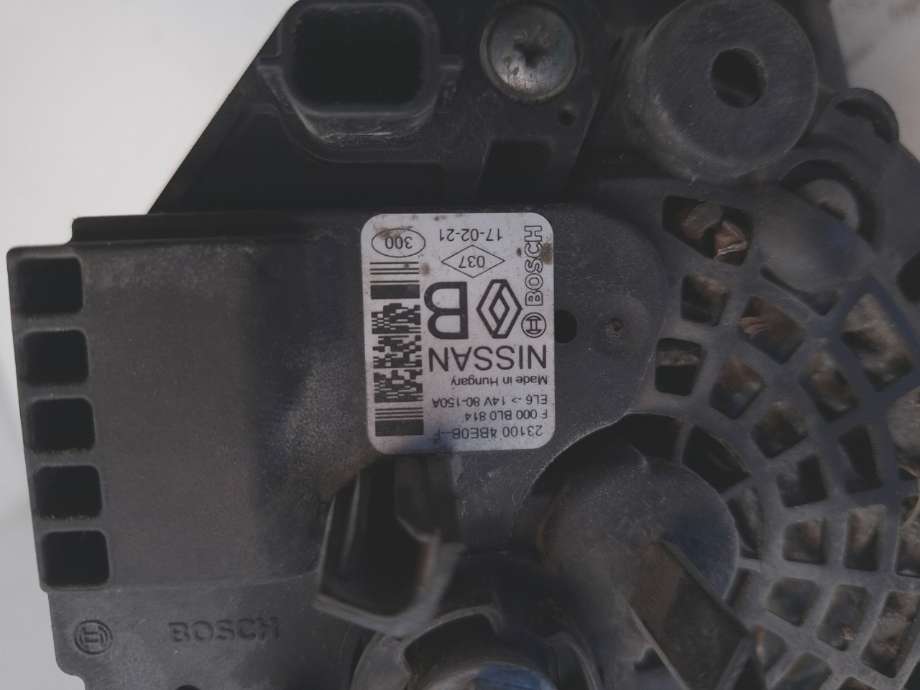 Dynamo til Nissan Qashqai 2014-2021 (Type II) (NISSAN|23100-4BE0B-F|F 000 BL0 814|)