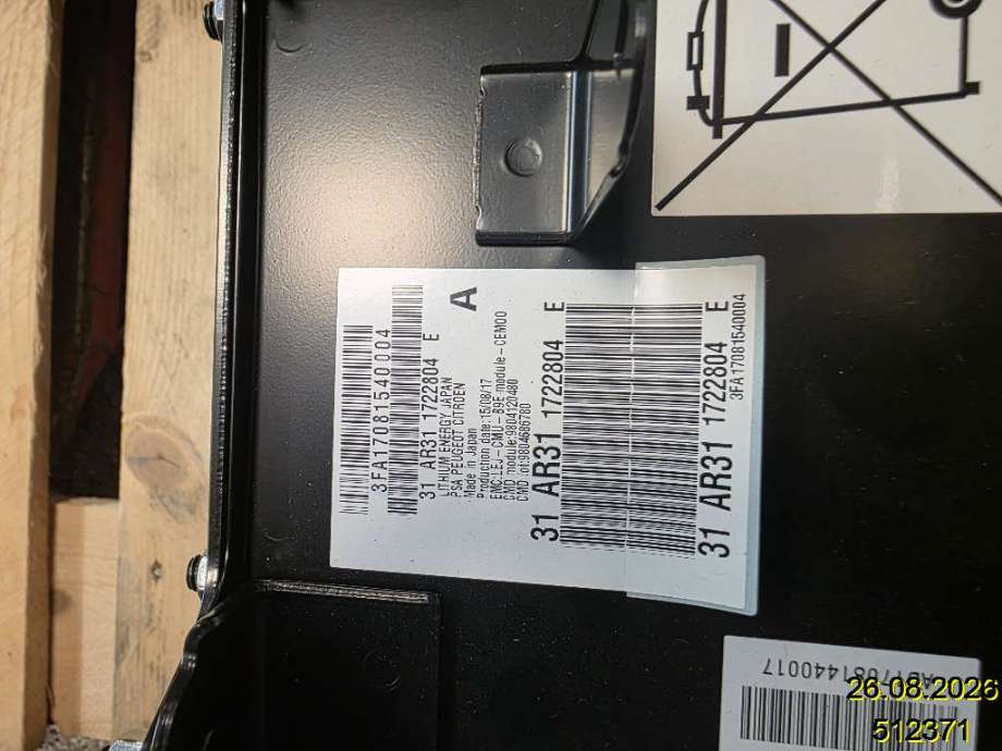 Batteripakke-modul elbil til Peugeot Partner 2015-2019 (Type II, Fase 2)  (PEUGEOT|9804686780|)