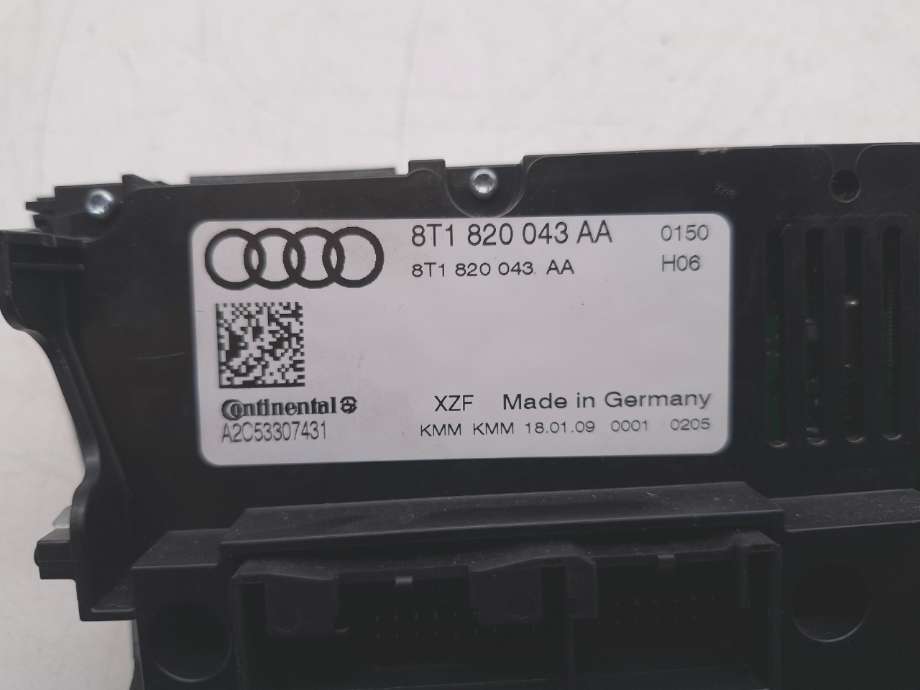 Varmeapparat betjening til Audi A4 2007-2014 (Type IV) (B8) (B8) (AUDI|8T1 820 043 AA|A2C53307431|)