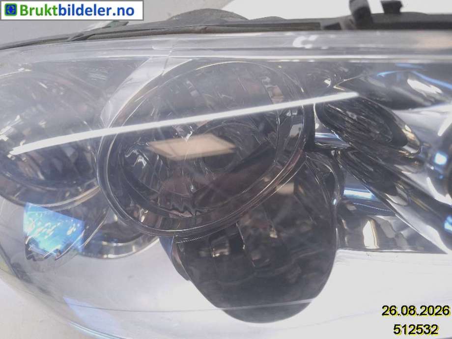 Frontlykt høyre halogen til Peugeot 308 2007-2011 (Type I, Fase 1)  (6206 F5|00173149|)