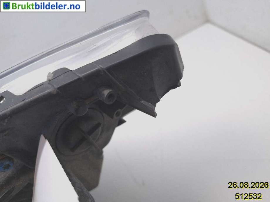 Frontlykt høyre halogen til Peugeot 308 2007-2011 (Type I, Fase 1)  (6206 F5|00173149|)