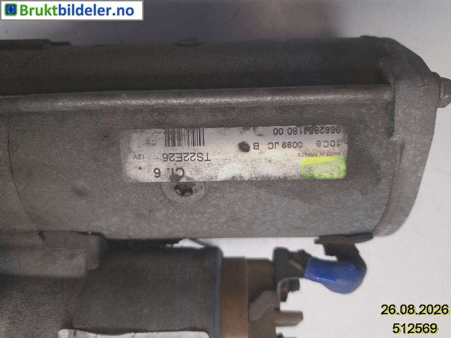 Starter diesel til Peugeot 308 2007-2011 (Type I, Fase 1) (PEUGEOT|5802 AE|TS22E26|96 628 541 80-01)