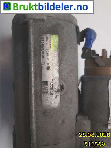 Starter diesel til Peugeot 308 2007-2011 (Type I, Fase 1) (PEUGEOT|5802 AE|TS22E26|96 628 541 80-01)