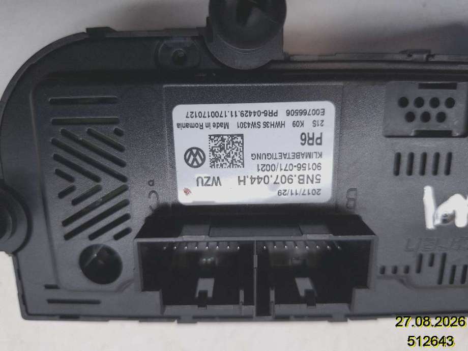 Varmeapparat betjening til VW Tiguan 2016-2020 (Type II, Fase 1)  (VOLKSWAGEN|5NB 907 044 H|90156-071/0021|)