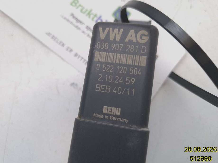 Rele gløde til VW Caddy 2010-2015 (Type III, Fase 2)  (VOLKSWAGEN|038 907 281 D|0 522 120 504|)