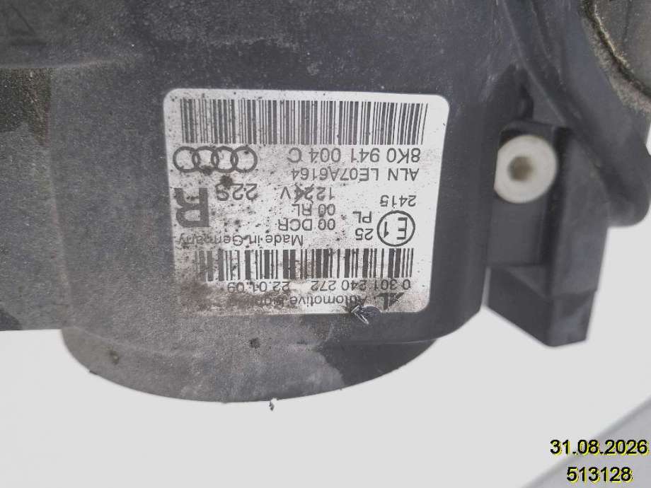 Frontlykt høyre xenon til Audi A4 2007-2014 (Type IV) (B8) (B8) (AUDI|8K0 941 004 C|0 301 240 272|)