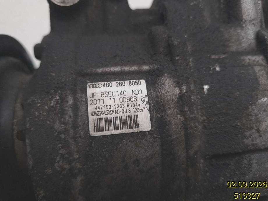 Aircondition kompressor til Audi A6 2011-2014 (Type IV, Fase 1) (C7) (C7) (AUDI|4G0 260 805 D|447150-2363|)