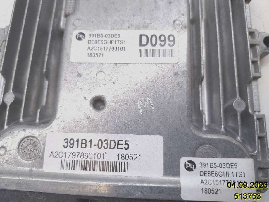 Styreenhet motor til Kia Niro 2016-2021  (KIA|391B1-03DE5|A2C1797890101|)