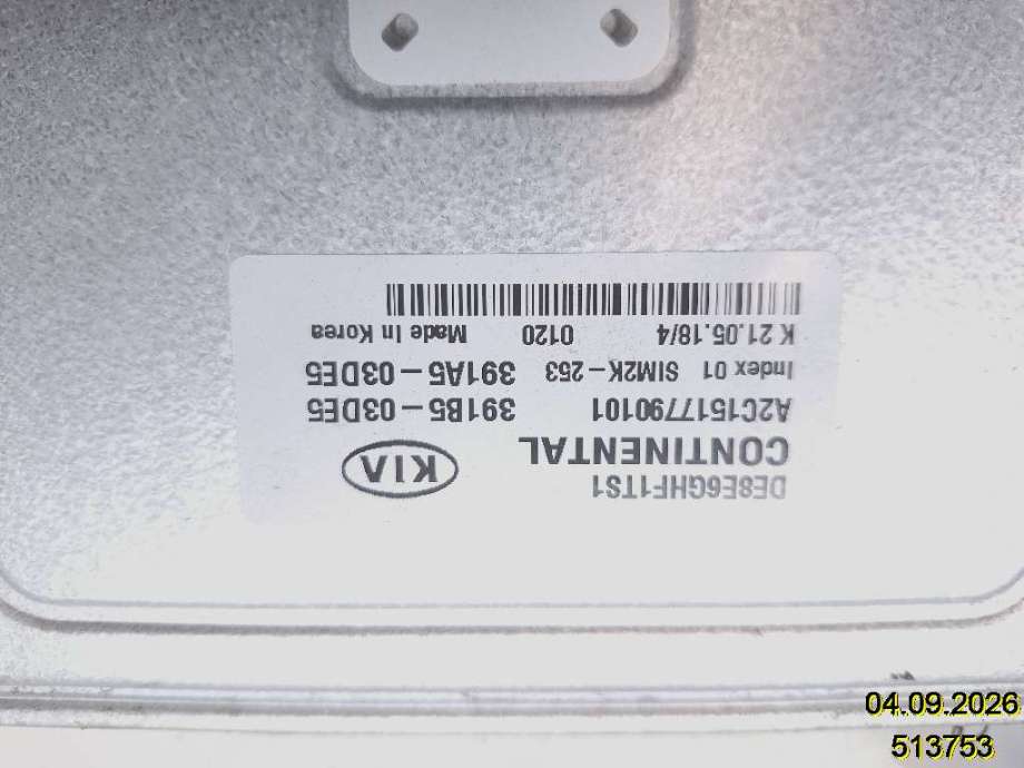 Styreenhet motor til Kia Niro 2016-2021  (KIA|391B1-03DE5|A2C1797890101|)