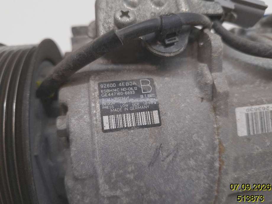 Aircondition kompressor til Nissan Qashqai 2014-2021 (Type II)  (92600-4EB0A|GE447160-6893|)