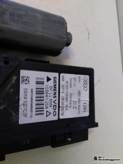Ruteheis, kun motor, høyre foran til Audi A4 2004-2008 (Type III) (B7) (B7) (SIEMENS VDO|8E1959802H|8E1959802G|5WK49201CBF)