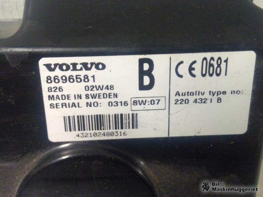 Styreenhet diverse til Volvo XC90 2002-2006 (Type I, Fase 1) (AUTOLIV|8696581|30732405|)